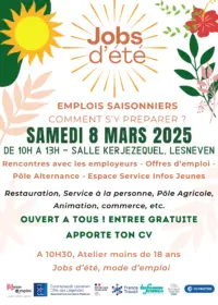 jobs dété 2025 Lesneven